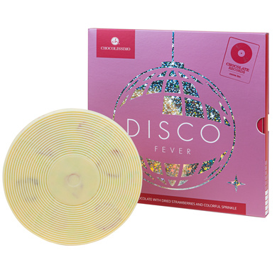 Vinyl din ciocolata alba