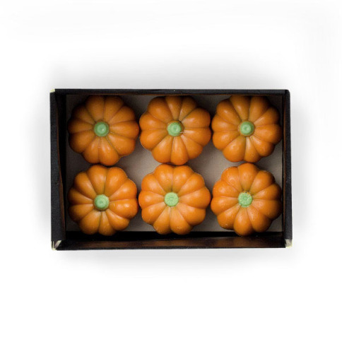 praline din ciocolata in forma de dovleci, cadouri de Halloween