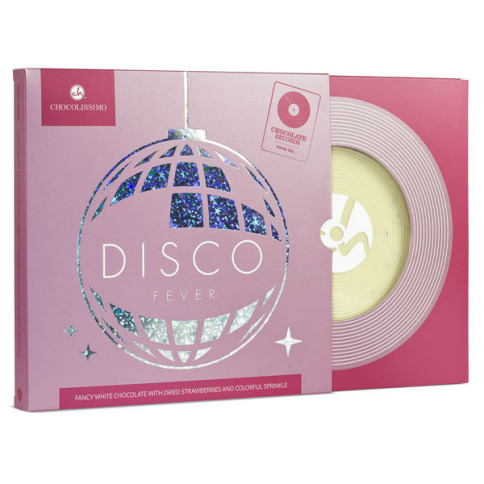Vinyl din ciocolata alba
