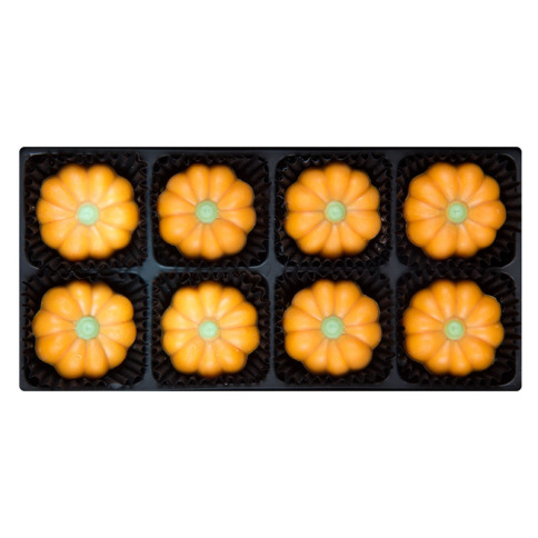 praline din ciocolata in forma de dovleac, cadouri de Halloween