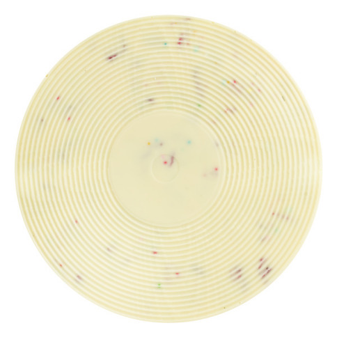 Vinyl din ciocolata alba
