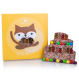 Ciocolata in forma de Tort decorat cu M&M