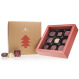 Cutie cu praline din ciocolata Christmas Square Midi