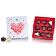 Cutie cu praline din ciocolata Love Chocolates Hearts