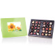 Cutie cu praline din ciocolata Postcard Maxi Green.