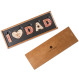 Litere din ciocolata belgiana I LOVE DAD Milk