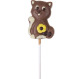 Acadea din ciocolata belgiana Lollipop Cat