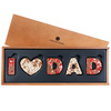 Litere din ciocolata belgiana I LOVE DAD Milk