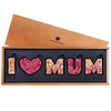 Litere din ciocolata belgiana I LOVE MUM - Ruby Chocolate