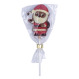 Acadea din ciocolata belgiana Lollipop Santa with bell