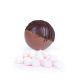 Chocolate bomb with marshmallows