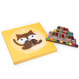 Ciocolata in forma de Tort decorat cu M&M