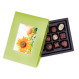 Cutie cu praline din ciocolata Postcard Midi Green.