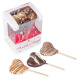 Acadele din ciocolata belgiana Hearts Chocolate 