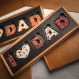 Litere din ciocolata belgiana I LOVE DAD Dark