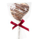 Acadea din ciocolata belgiana White Heart