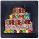 Ciocolata in forma de Tort decorat cu M&M