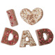 Litere din ciocolata belgiana I LOVE DAD Milk