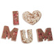 Litere din ciocolata belgiana I LOVE MUM - Milk