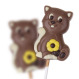 Acadea din ciocolata belgiana Lollipop Cat