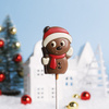 Acadea din ciocolata belgiana Lollipop Snowman