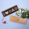 Litere din ciocolata belgiana I LOVE DAD Milk