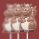 Acadea din ciocolata belgiana Dragon