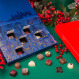 Advent calendar Merry Christmas Blue