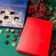 Advent calendar Merry Christmas Red