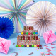 Ciocolata in forma de Tort decorat cu M&M