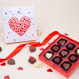 Cutie cu praline din ciocolata Love Chocolates Hearts