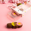 Ciocolata in forma de margareta Daisy Pink