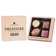 Cutie de lemn cu praline belgiene